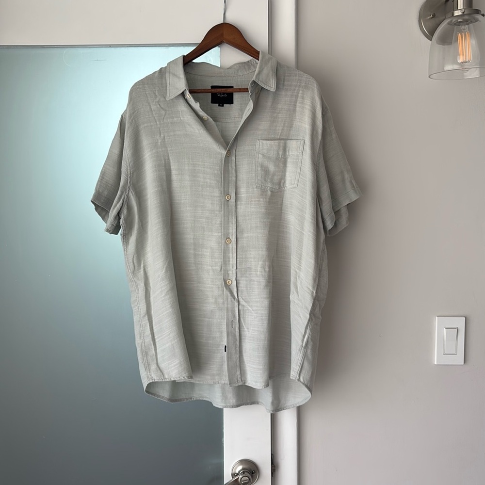 light green button down from rails size xl